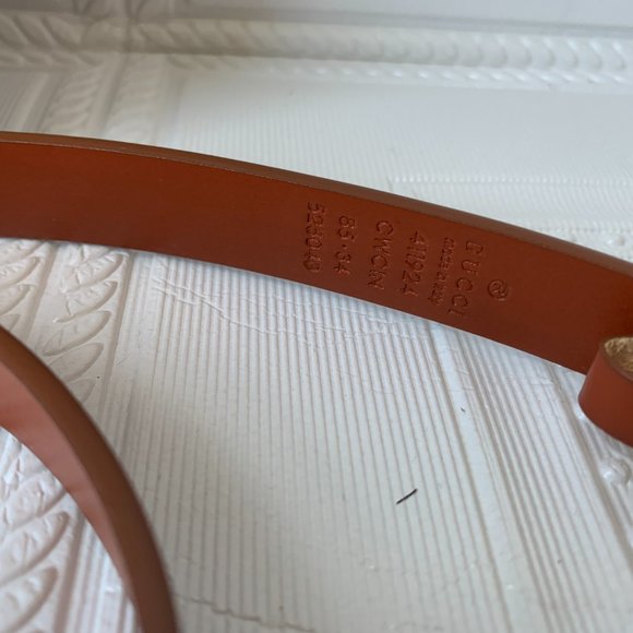 A Double G buckle belt made in our unfinished fade main image 7